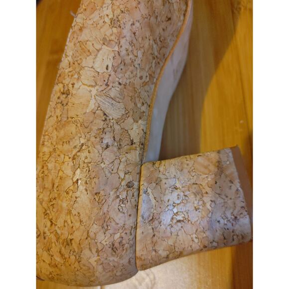 Jones New York Pumps Heels Cork Made in Italy Tan Sz 10 - Picture 4 of 5